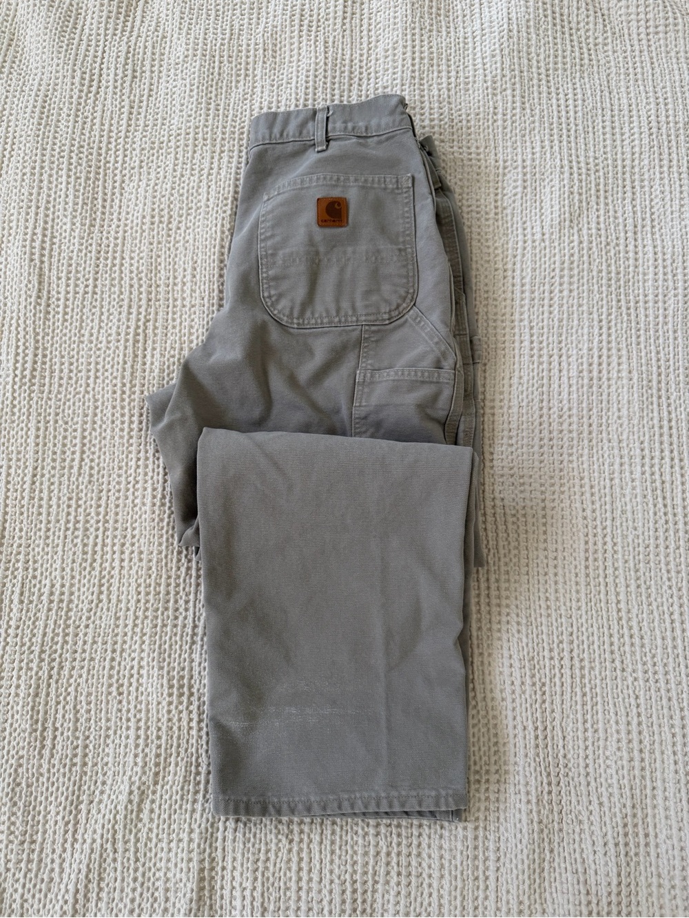 Carhartt Men’s Grey Work Chinos - Rugged Straight Fit